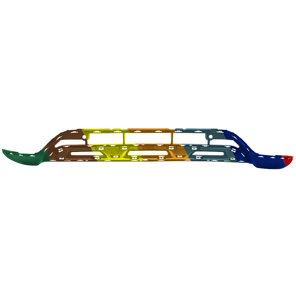 MERCEDES-BENZ GLC-SUV (253) (EXC COUPE) FRONT BUMPER COVER LOWER TEXTURE (GLC300 W/AMG) OEM#2538851404 2020-2022 PL#MB1015117