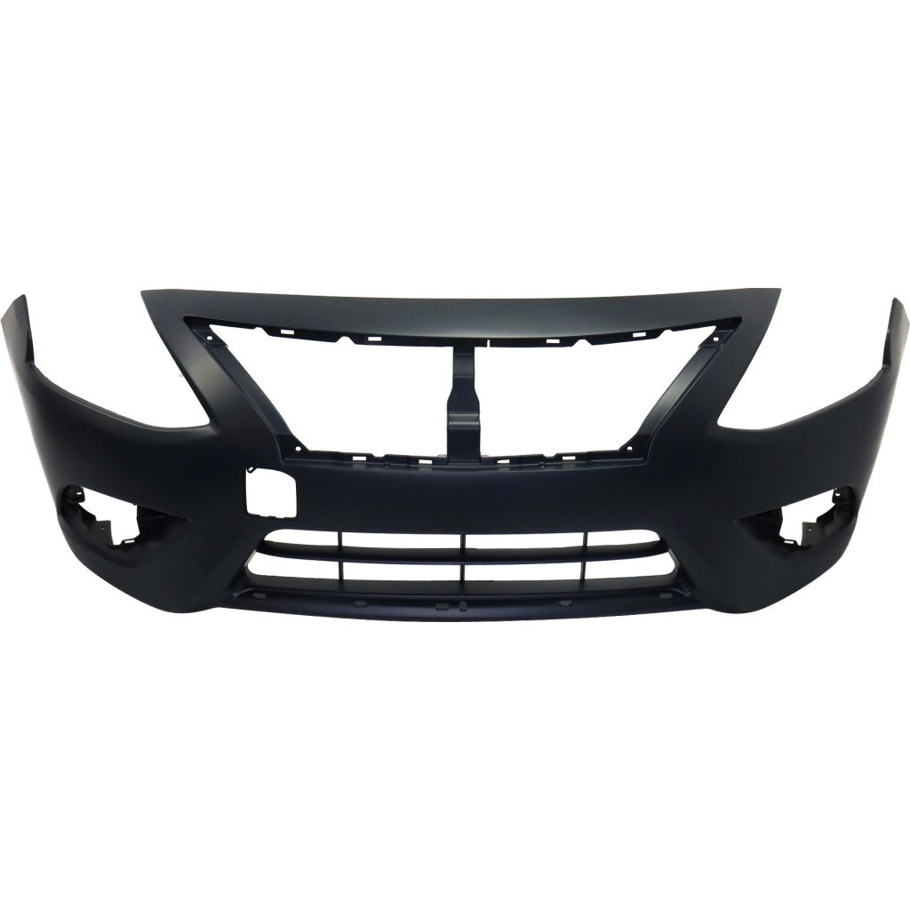 NISSAN(DATSUN) VERSA SEDAN FRONT BUMPER COVER PRIMED (W/CHR LOWER MLDG) **CAPA** OEM#FBM229KM1J 2015-2019 PL#NI1000300C