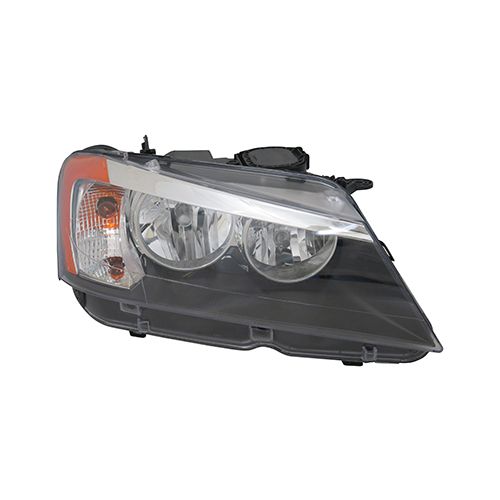 BMW BMW X3 HEAD LAMP ASSY RIGHT (Passenger Side) (HALOGEN) OEM#63117222026 2011-2014 PL#BM2503170