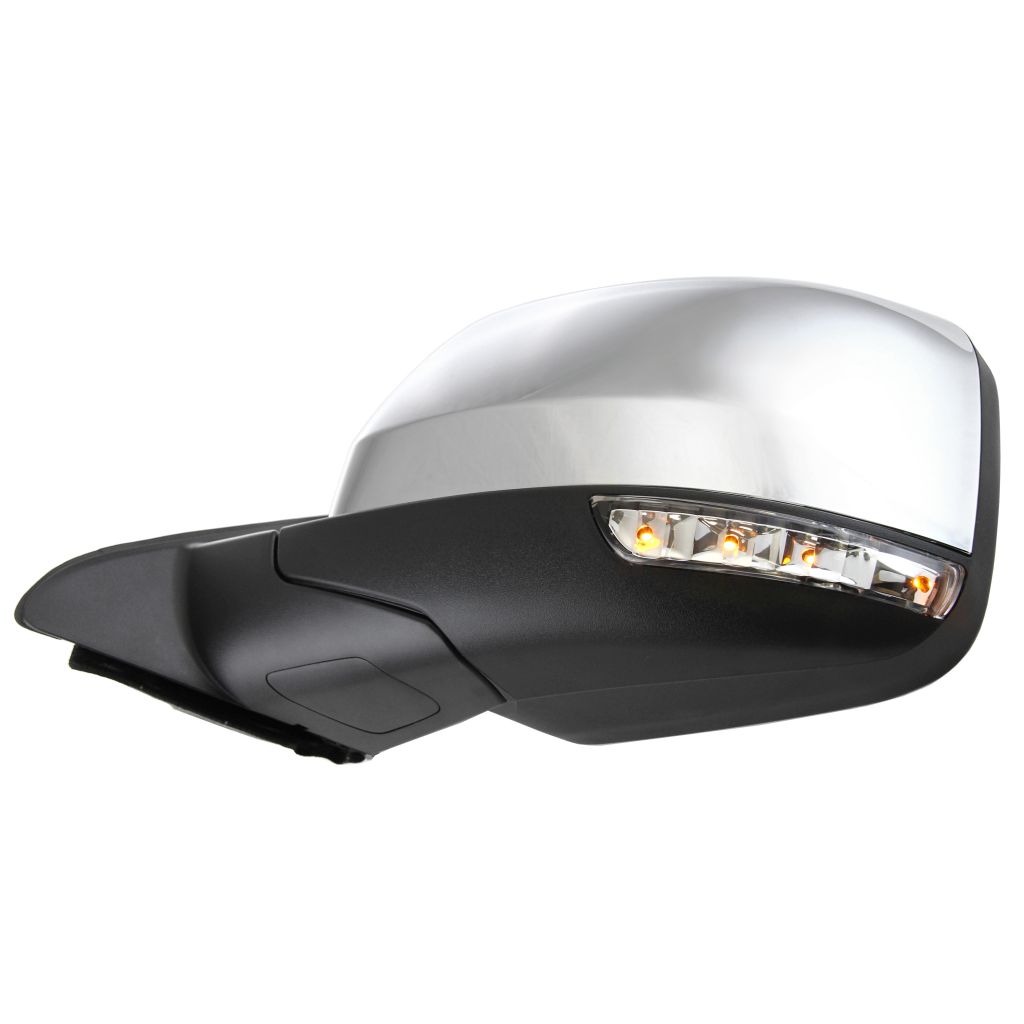JEEP GRAND CHEROKEE DOOR MIRROR LEFT (Driver Side) PWR/HTD/SIGNAL/MEMORY/BLIND DETECT/M-FOLD (CHROME CVR)(WO/AUTO DIM) OEM#68236931AF 2014-2021 PL#CH1320359