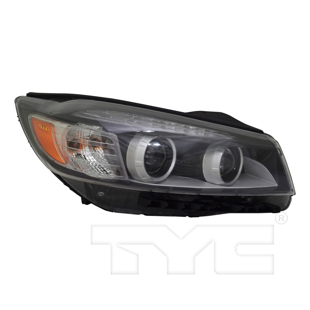 KIA SORENTO HEAD LAMP ASSEMBLY RIGHT (Passenger Side) (HALOGEN)(SX/LTD)(W/ JEWEL TYPE LED)**CAPA** OEM#92102C6010 2016-2018 PL#KI2503186C