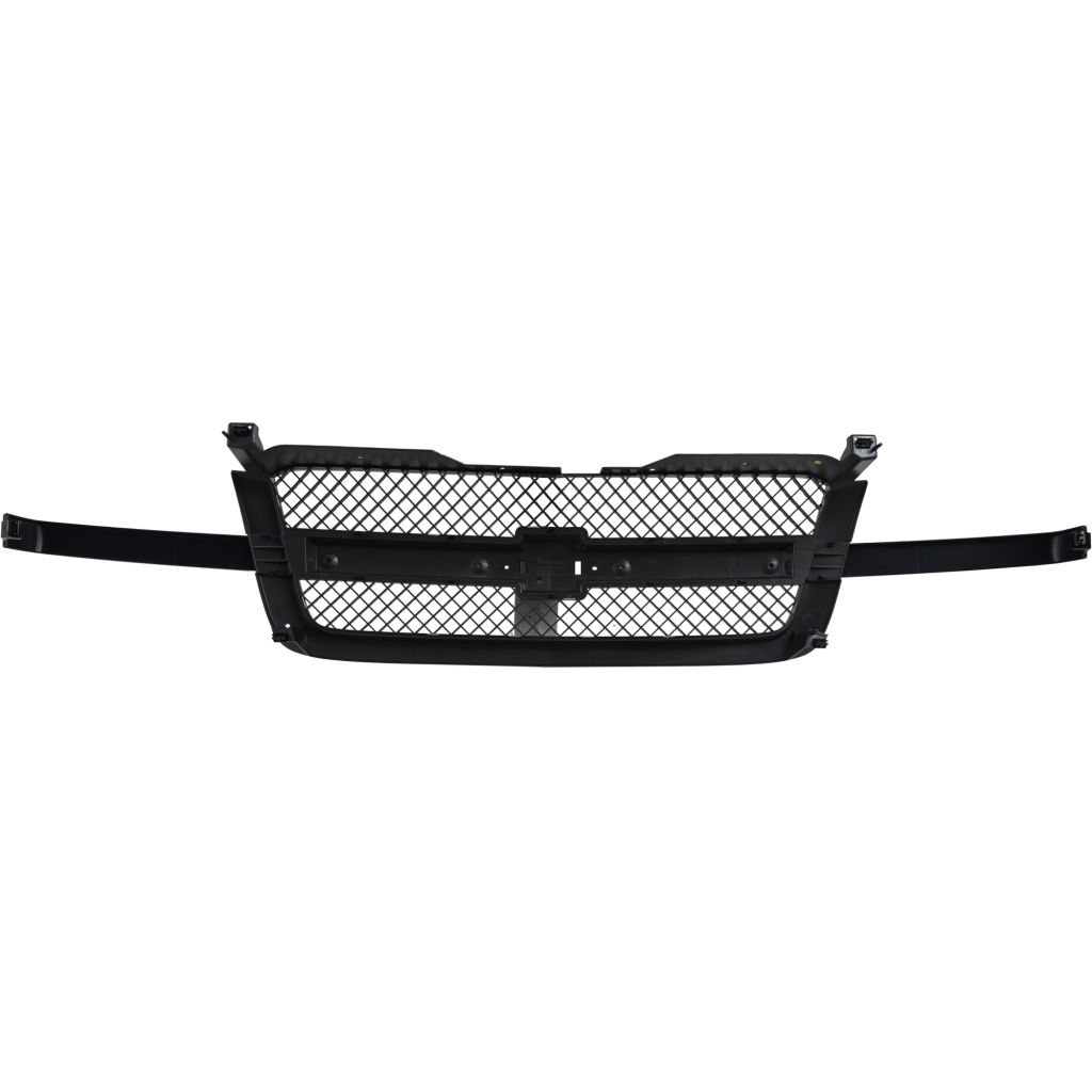 GM TRUCKS & VANS SILVERADO/PU (CHEVY) (07 OLD STYLE) GRILLE BLACK CENTER BAR/PTD FRAME (1500 SS MDL) OEM#19168630 2003-2005 PL#GM1200557