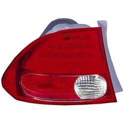 HONDA CIVIC SEDAN TAIL LAMP UNIT LEFT (Driver Side) (OUTER) **CAPA** OEM#33551SNAA02 2006-2008 PL#HO2800166C