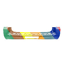 GM TRUCKS & VANS YUKON/DENALI (GMC) REAR BUMPER COVER PRIMED (W/SENSOR) **CAPA** OEM#84560929 2020 PL#GM1100A33C