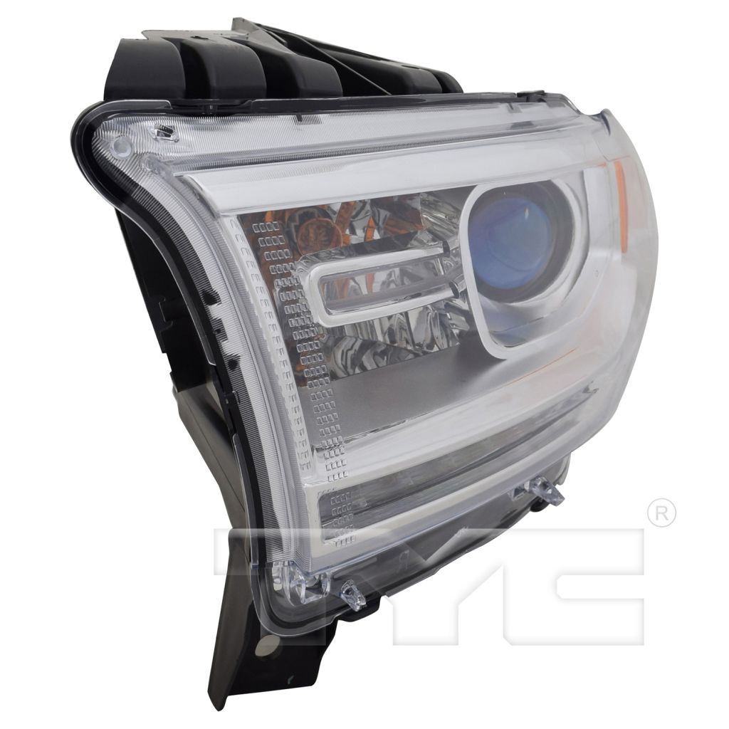 DODGE TRUCKS & VANS DURANGO HEAD LAMP ASSY LEFT (Driver Side) (HALOGEN)(W/ LED DRL)(CHROME BEZEL)**CAPA** OEM#68184823AL 2014-2015 PL#CH2502257C