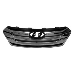 HYUNDAI SANTA FE SPORT (2.0/2.4L) GRILLE ASSEMBLY CHR/BLK & WCHR MLDGS OEM#863502W010 2013-2016 PL#HY1200163
