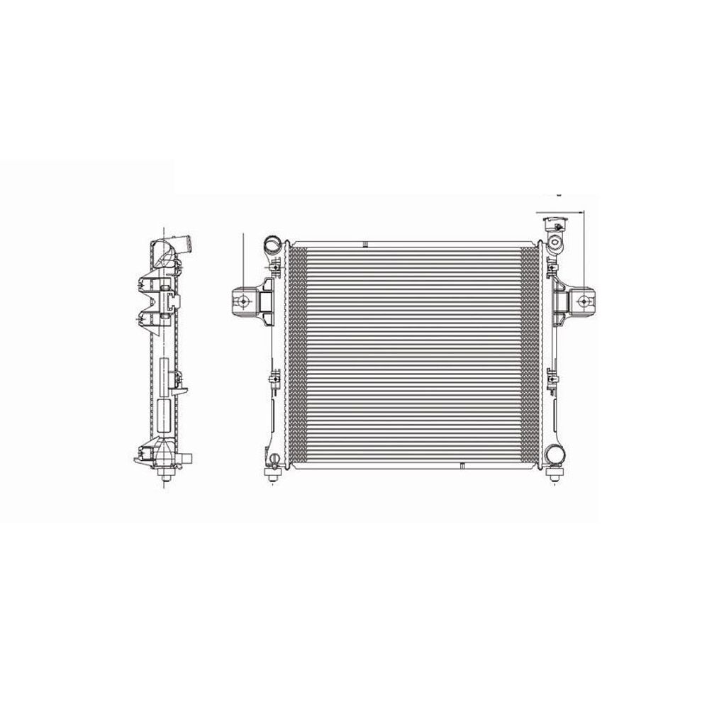 JEEP COMMANDER RADIATOR (3.7L/4.7L) 1R OEM#55116849AC 2006-2010 PL#CH3010327