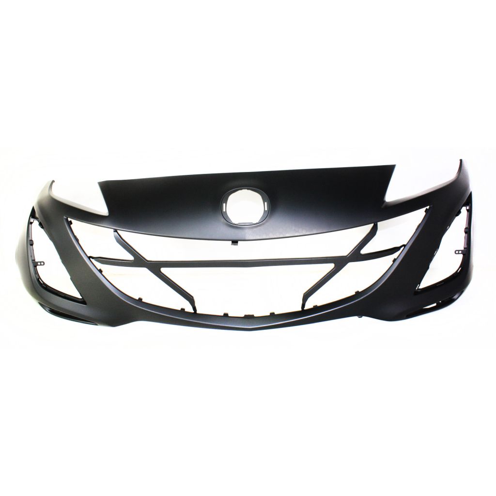 MAZDA MAZDA3 FRONT BUMPER COVER PRIMED (2.0L/2.5L)(MESH TYPE FOG COVER) OEM#BBN250031KBB 2010-2011 PL#MA1000224