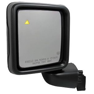 JEEPVEHICLE WRANGLER PLUG-IN DOOR MIRROR LEFT (Driver Side) PWR/HTD (W/BSD)(TEX) OEM#68281893AE 2021-2024 PL#CH1320451