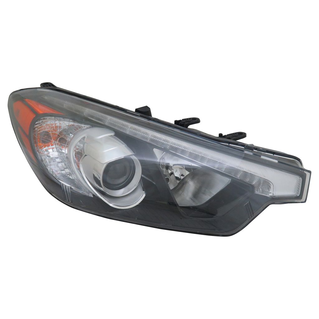 KIA FORTE KOUP COUPE HEAD LAMP ASSEMBLY RIGHT (Passenger Side) (HALOGEN)(W/ LED)(TO 10-17-14) **CAPA** OEM#92102A7210 2014-2015 PL#KI2503171C