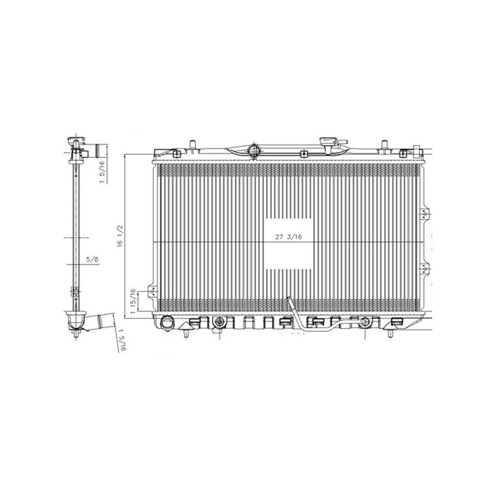 KIA SPECTRA5 HATCHBACK RADIATOR OEM#253102F030 2005-2009 PL#KI3010121