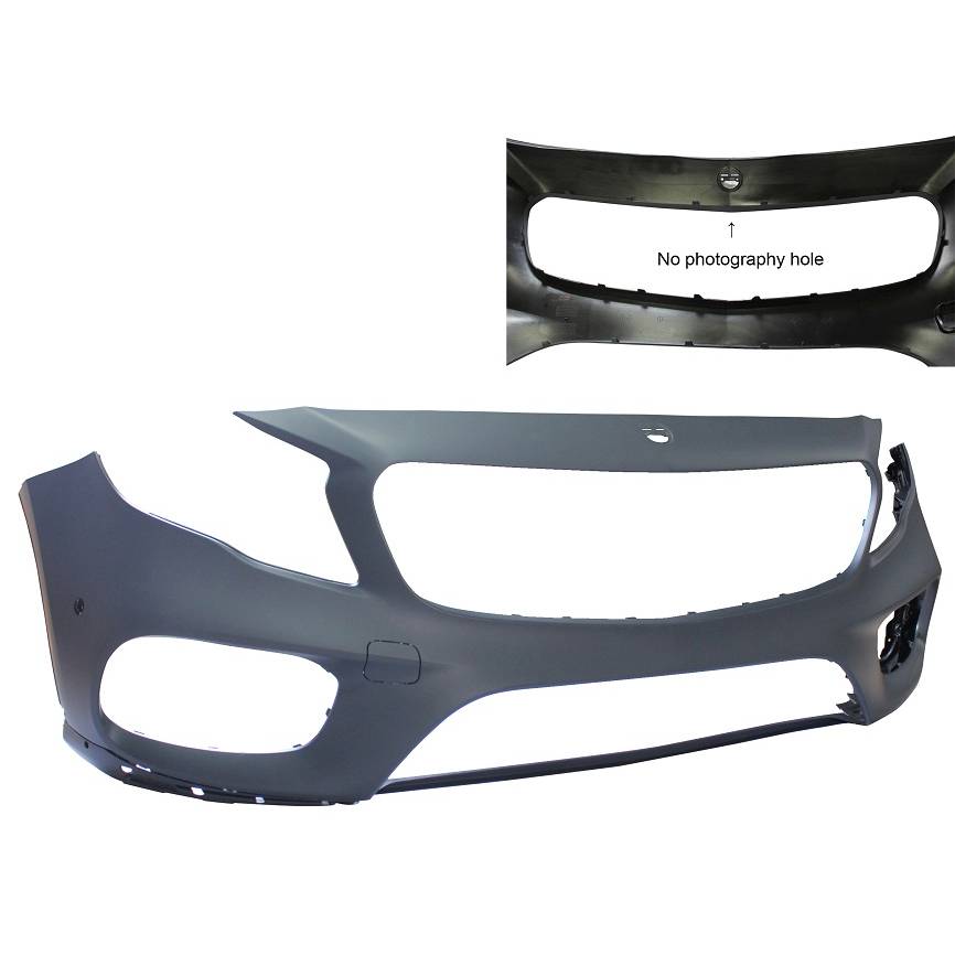 MERCEDES-BENZ GLA-CLASS FRONT BUMPER COVER PRIMED (W/SENSOR)(WO/CAMERA)(GLA250 W/AMG) OEM#15688094019999 2018-2020 PL#MB1000583