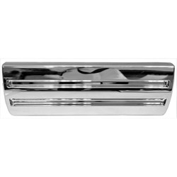 GM TRUCKS & VANS SIERRA/PU 1500 (19 OLD STYLE) FRONT LICENSE PLATE COVER CHROME (PTD BMP) OEM#22947121 2014-2015 PL#GM1037110