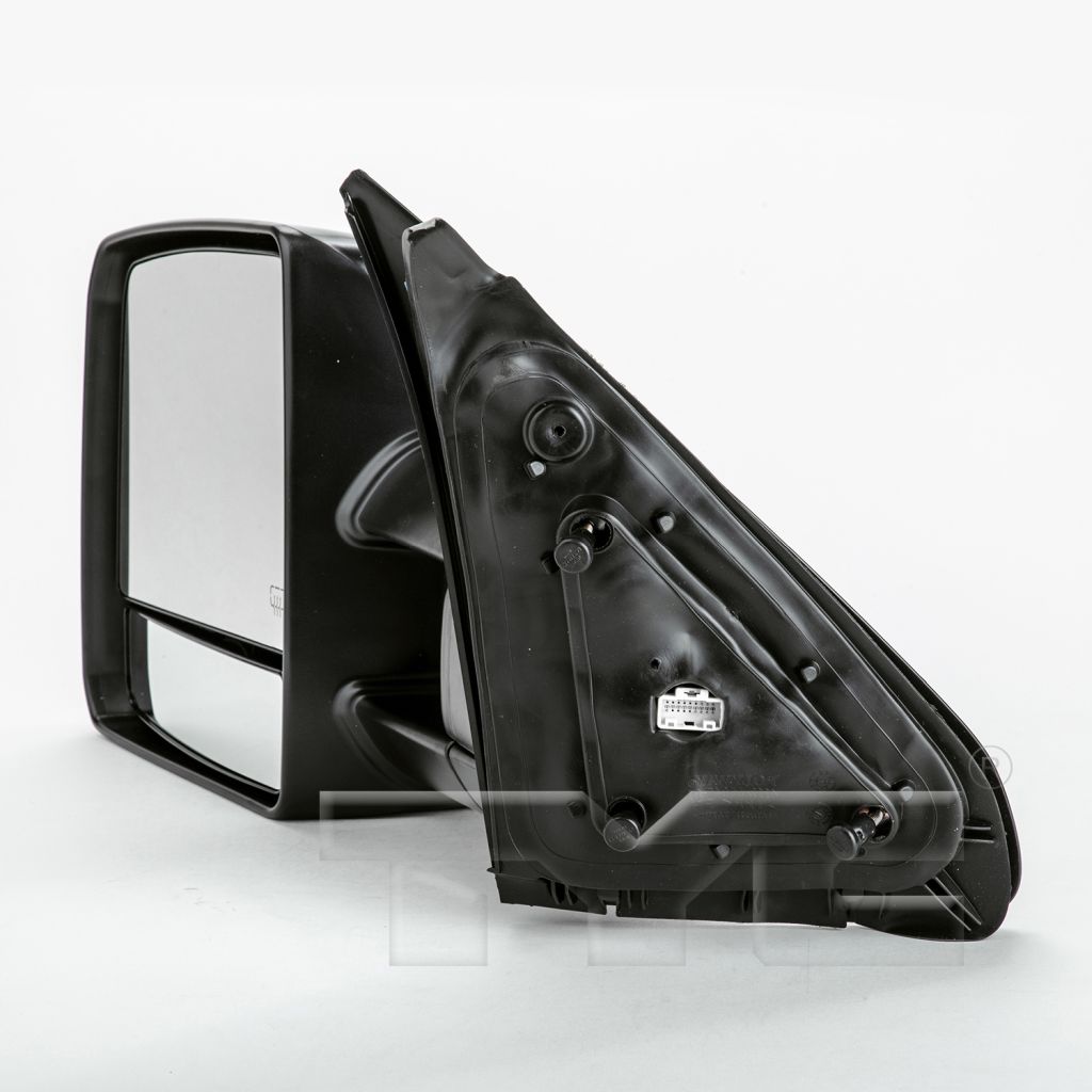 TOYOTA TUNDRA DOOR MIRROR LEFT (Driver Side) PWR/HTD (DUAL ARM)(W/LAMP & TOWING)(TEXT) OEM#879400C221 2007-2013 PL#TO1320243