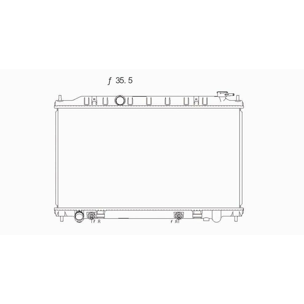 NISSAN(DATSUN) ALTIMA RADIATOR 2.5/L4 A/T OEM#214608J000 2002-2006 PL#NI3010188