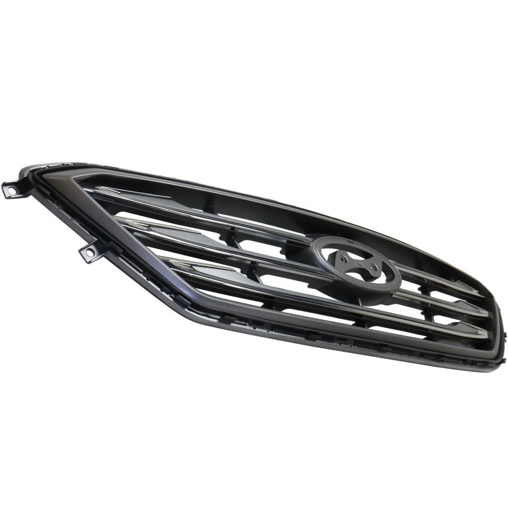 HYUNDAI SONATA GRILLE SILVER/CHR-BLK MOLDING (WO/AUTO CRUISE)(SPORT BMP) OEM#86350C2300 2015-2017 PL#HY1200182
