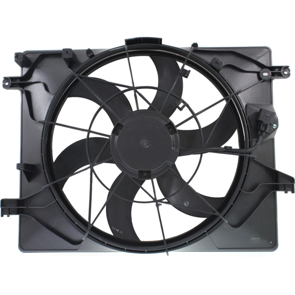 HYUNDAI GENESIS COUPE RADIATOR & A/C FAN ASSEMBLY (3.8L) OEM#253802M250 2010-2012 PL#HY3115128