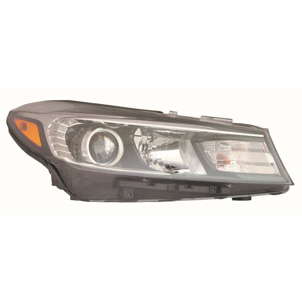 KIA FORTE SEDAN HEAD LAMP ASSY RIGHT (Passenger Side) (HALOGEN)(W/LED POSITION LAMP)**CAPA** OEM#92102B0710 2017-2018 PL#KI2503207C