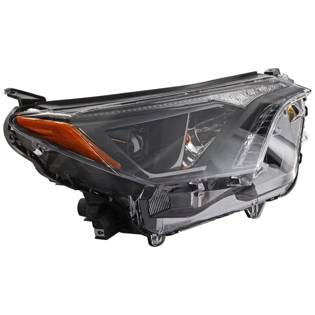TOYOTA RAV4 HEAD LAMP ASSEMBLY RIGHT (Passenger Side) (HALGEN)(BLK BEZEL)**CAPA** OEM#811100R180 2016-2018 PL#TO2503268C