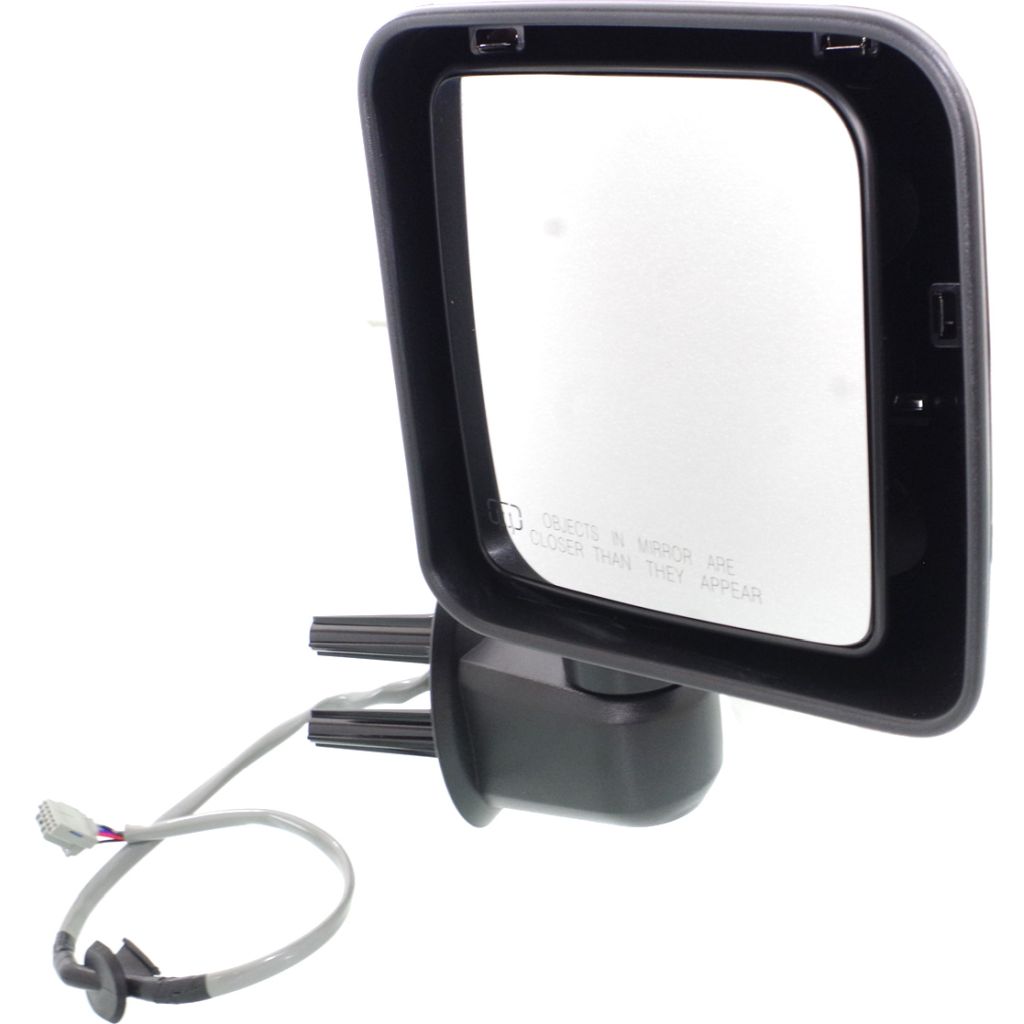 JEEPVEHICLE WRANGLER (JK) DOOR MIRROR RIGHT (Passenger Side) PWR/HTD (CHROME) OEM#68204246AA 2014 PL#CH1321389