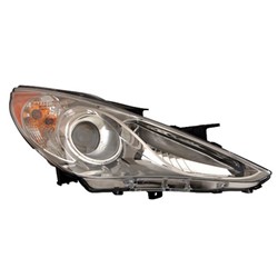 HYUNDAI SONATA HEAD LAMP ASSEMBLY RIGHT (Passenger Side) (HALOGEN) (SE/LTD)(CHR BEZEL) OEM#921023Q100 2011-2014 PL#HY2503157