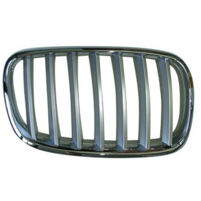 BMW BMW X5 GRILLE RIGHT (Passenger Side) CHR/SLV OEM#51137185224 2011-2013 PL#BM1200183