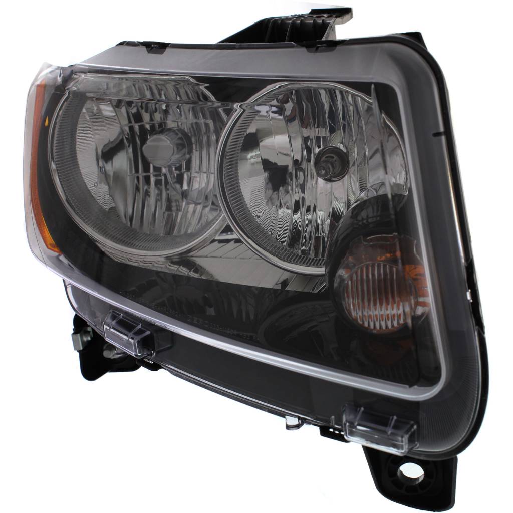 JEEP COMPASS HEAD LAMP ASSEMBLY RIGHT (Passenger Side) (WO/PROJECTOR)(BLK BEZEL) OEM#68171214AB 2013-2017 PL#CH2503246