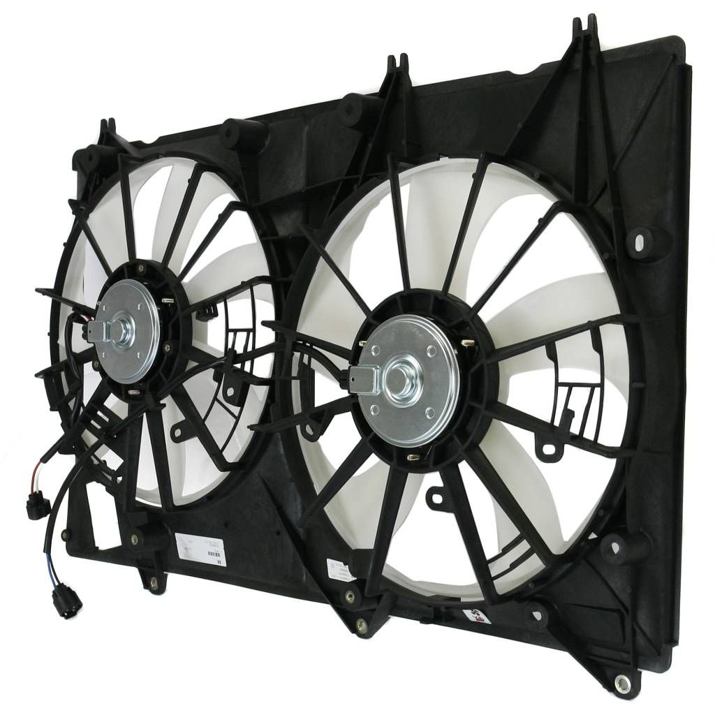 TOYOTA HIGHLANDER RADIATOR & A/C FAN ASSEMBLY (3.5L W/TOW)(DUAL FAN)(10-10 JAPAN) OEM#1671131370-PFM 2008-2010 PL#TO3115154