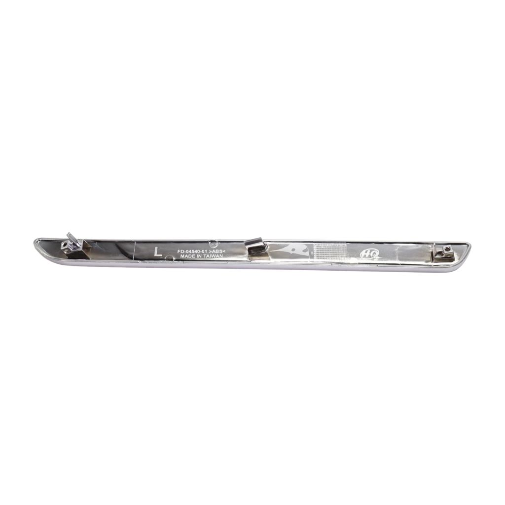 FORD TRUCKS & VANS EXPLORER REAR BUMPER COVER SIDE MLDG LEFT (Driver Side) SATIN NICKEL (PLATINUM) OEM#JB5Z17C830CB 2018-2019 PL#FO1146104