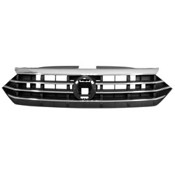 VOLKSWAGEN JETTA SEDAN (EXC GLI) GRILLE ASSY CHROME/BLACK W/CHROME UPPER MLDG (EXC R-LINE) OEM#17A853651RIDJ 2019-2021 PL#VW1200173