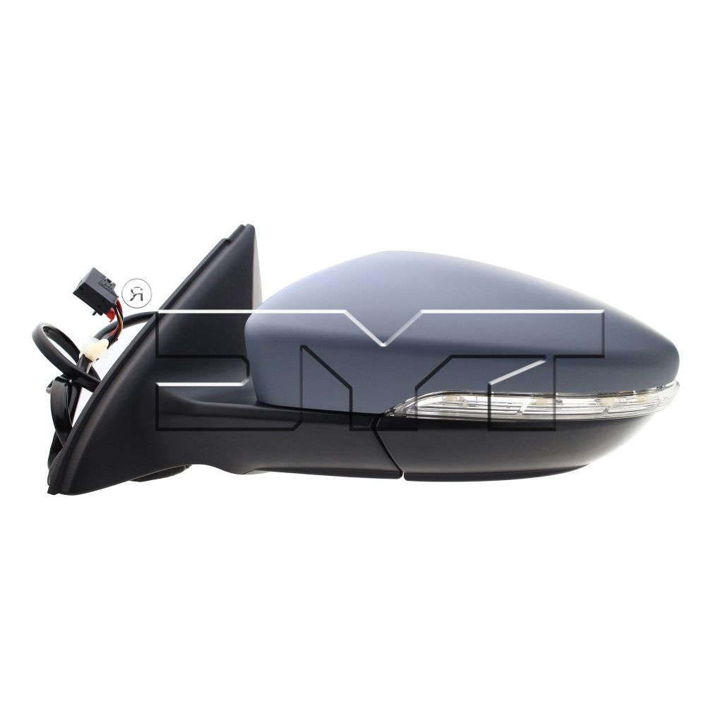 VOLKSWAGEN JETTA HYBRID DOOR MIRROR ASSEMBLY LEFT (Driver Side) PWR/HTD/SIGNAL (WO/BLIND)(PTD CVR)(SOCKET 16 holes) OEM#5C7857507AD-PFM 2013-2016 PL#VW1320156