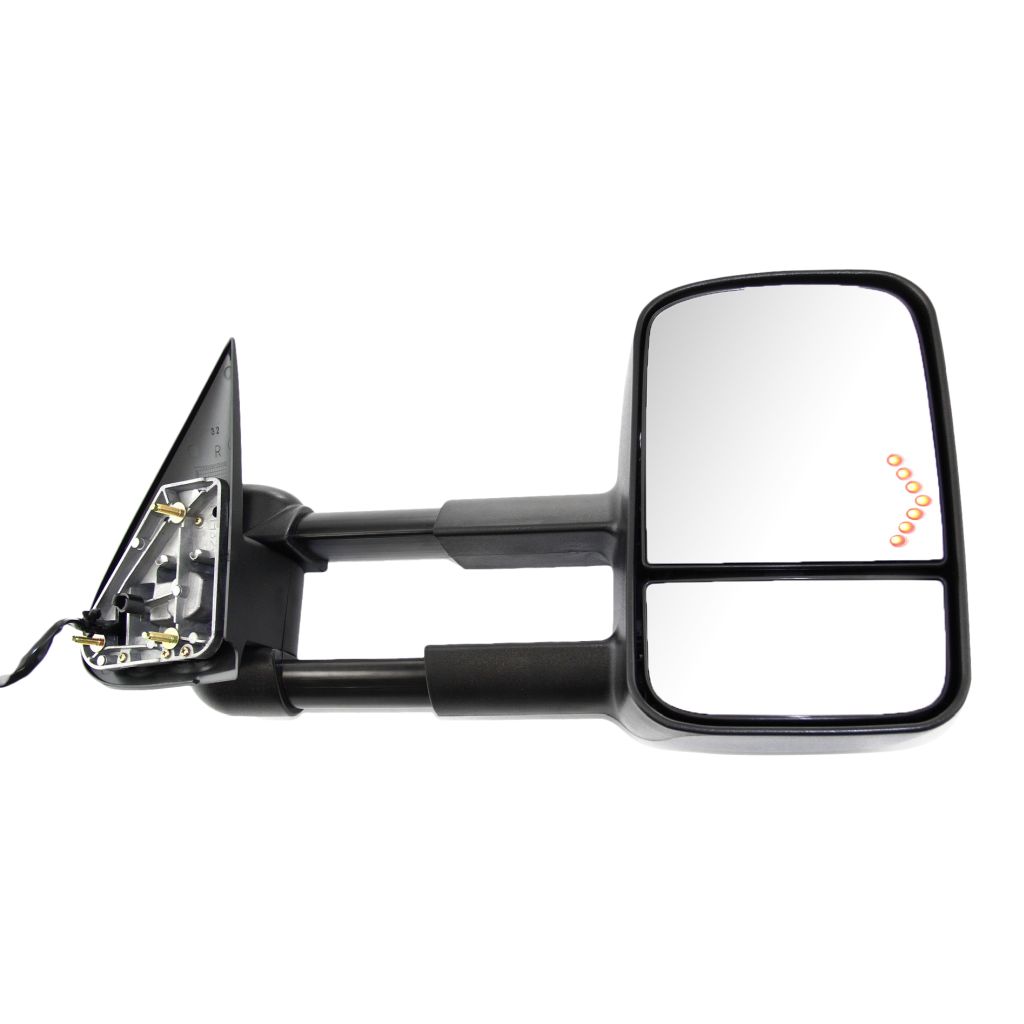 GM TRUCKS & VANS AVALANCHE DOOR MIRROR RIGHT (Passenger Side) POWER/HEATED (W/SIGNAL IN GLASS)(TOW TYPE)((DUAL MIRROR)(TEXT) OEM#15904035 2003-2006 PL#GM1321355