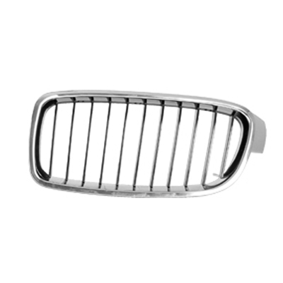 BMW BMW 3 (SEDAN) GRILLE LEFT (Driver Side) CHROME FRAME /BLK INNER(11 BAR)(STANDARD) OEM#51137255411 2012-2018 PL#BM1200232