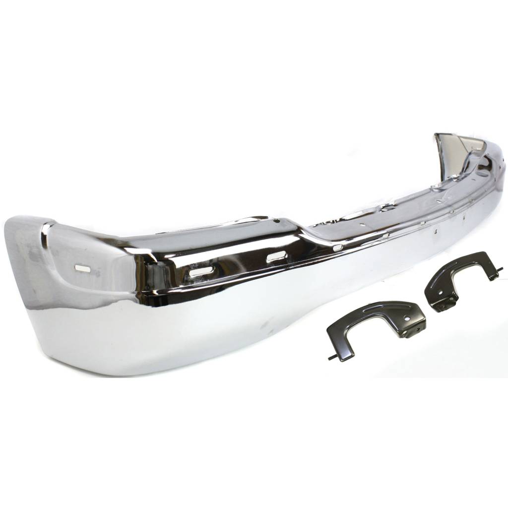 GM TRUCKS & VANS YUKON/YUKON XL (GMC) FRONT BUMPER CHROME (W/O AIR HOLE) W/ BRACKET OEM#15758072 2000-2006 PL#GM1002373