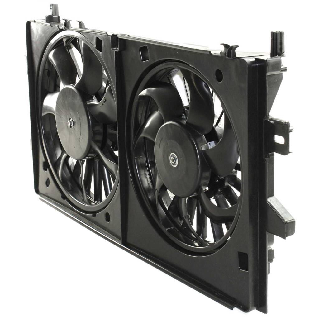 CHEVROLET IMPALA / IMPALA LIMITED (2pc T/L) RADIATOR & A/C FAN ASSY (06-09 5.3L)(12-15 3.6L)(DUAL FAN) OEM#89018697-PFM 2006-2016 PL#GM3115188