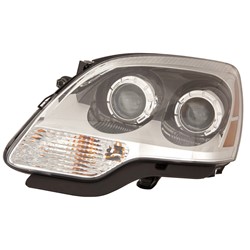 GM TRUCKS & VANS ACADIA / ACADIA LIMITED HEAD LAMP ASSEMBLY LEFT (Driver Side) (HALOGEN)(CLEAR PROJECTOR LENS) **CAPA** OEM#20912393 2008-2012 PL#GM2502358C