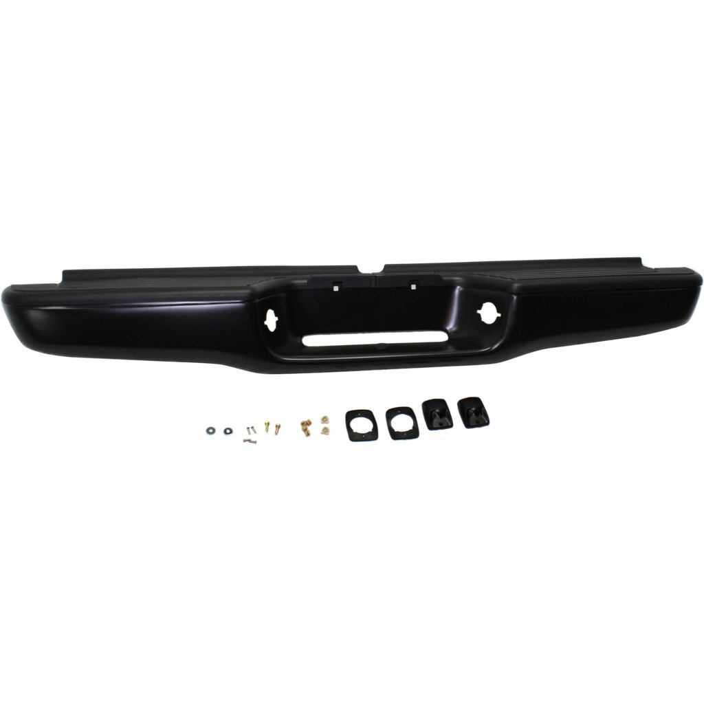 TOYOTA TACOMA STEP BUMPER ASSEMBLY BLACK (W/PAD)(W/BKT)(STD BED) OEM#002283598201 2001-2004 PL#TO1102214