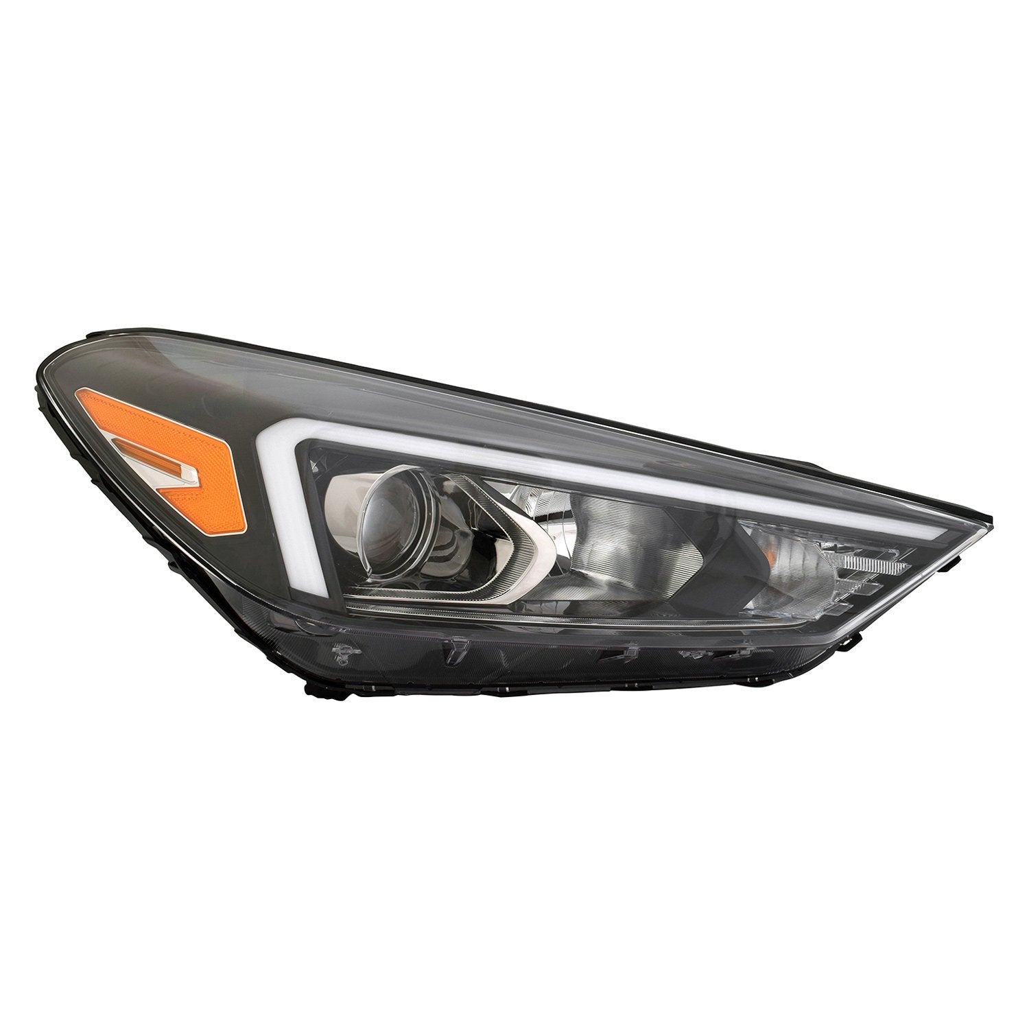 HYUNDAI TUCSON HEAD LAMP ASSY RIGHT (Passenger Side) (HALOGEN)(WO/LED POSITION LAMP) OEM#92102D3500 2019-2021 PL#HY2503234