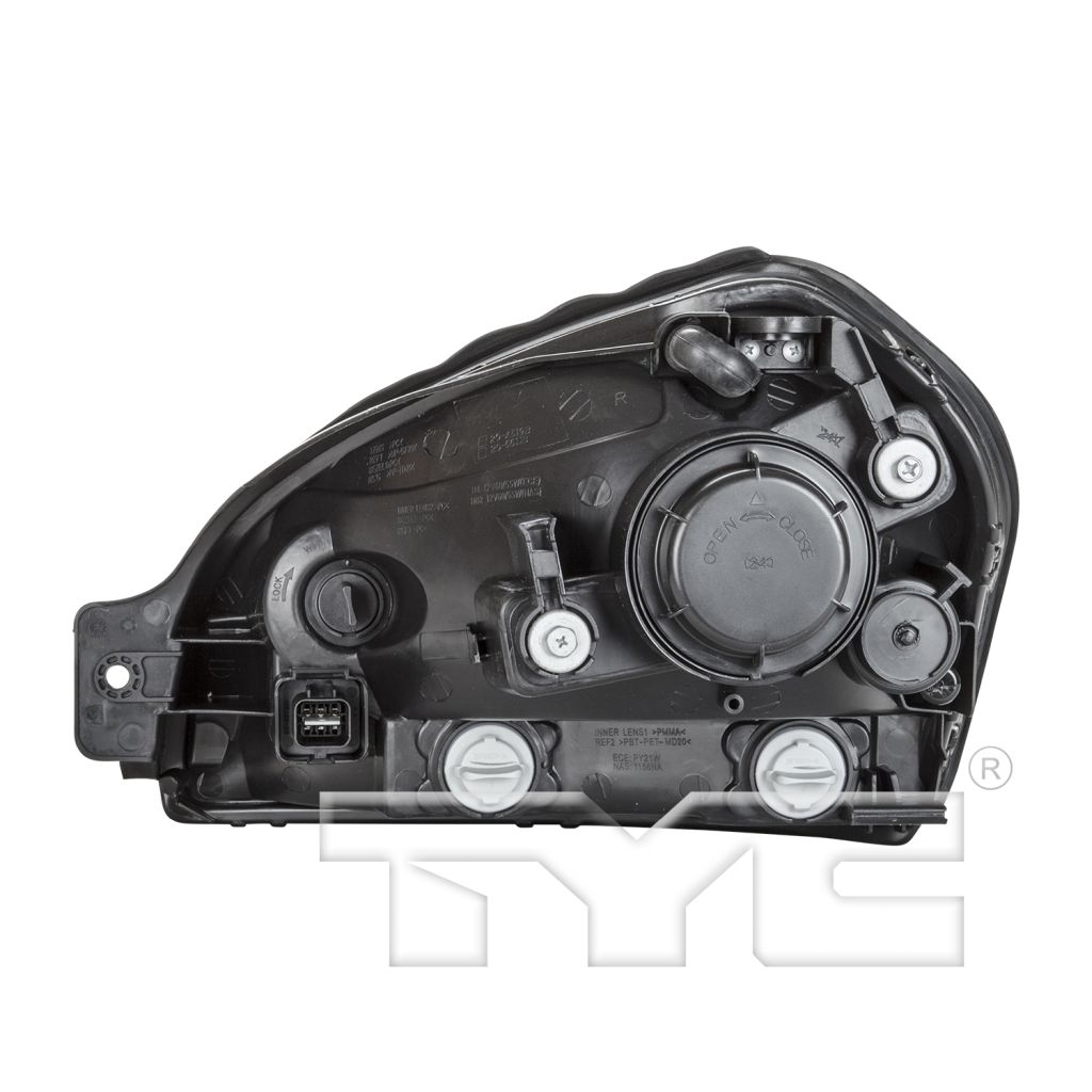 HYUNDAI TUCSON HEAD LAMP ASSEMBLY RIGHT (Passenger Side) (CLEAR SIGNAL) OEM#921022E050 2005-2009 PL#HY2503133