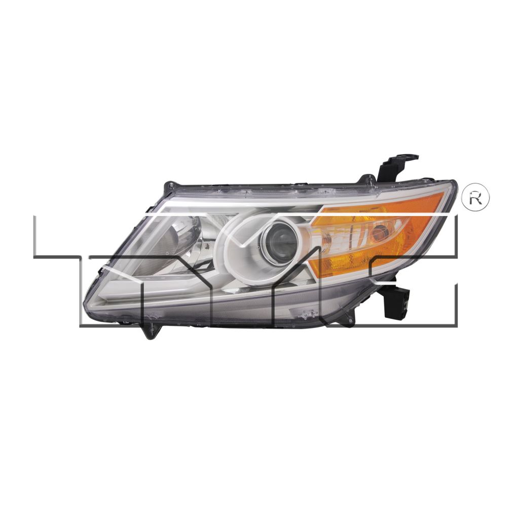 HONDA ODYSSEY HEAD LAMP UNIT LEFT (Driver Side) ( HID ) WO/HID BULB/IGNITOR/CONTROLLER OEM#33151TK8A11 2011-2013 PL#HO2502143