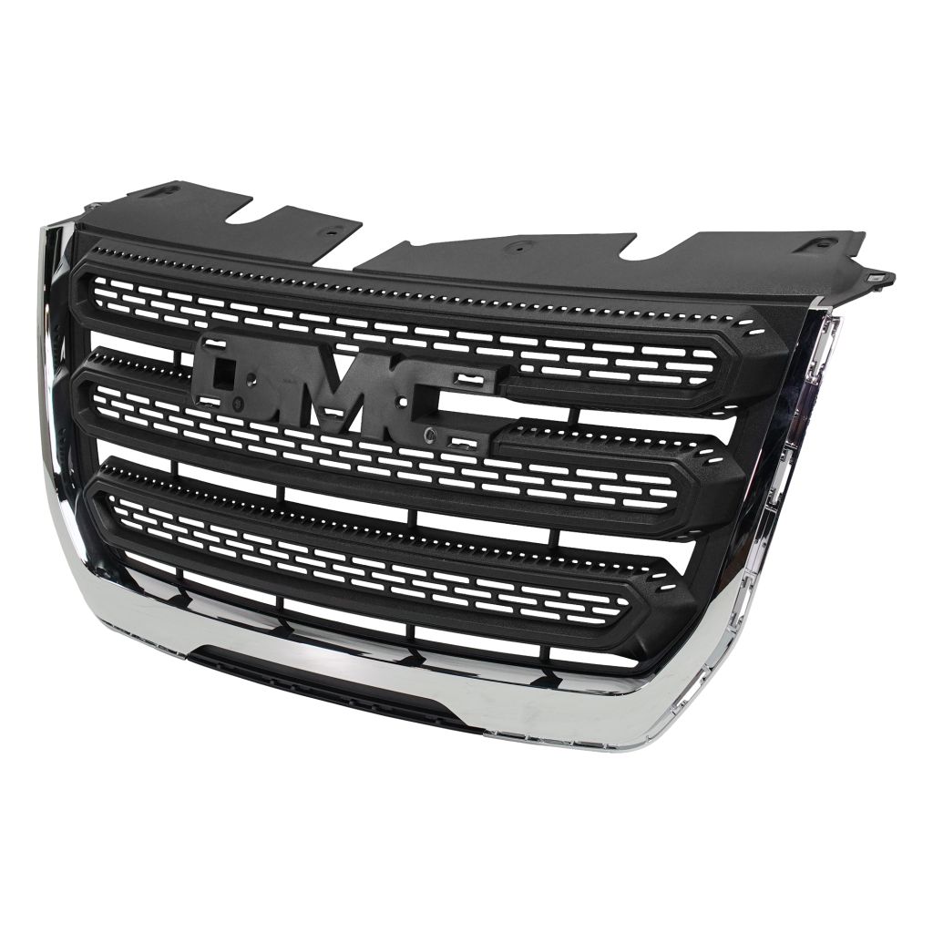 GM TRUCKS & VANS TERRAIN /TERRAIN DENALI (GMC) GRILLE MAT-BLACK (W/CHROME FRAME)(SL/SLE)**CAPA** OEM#23379208 2016-2017 PL#GM1200723C