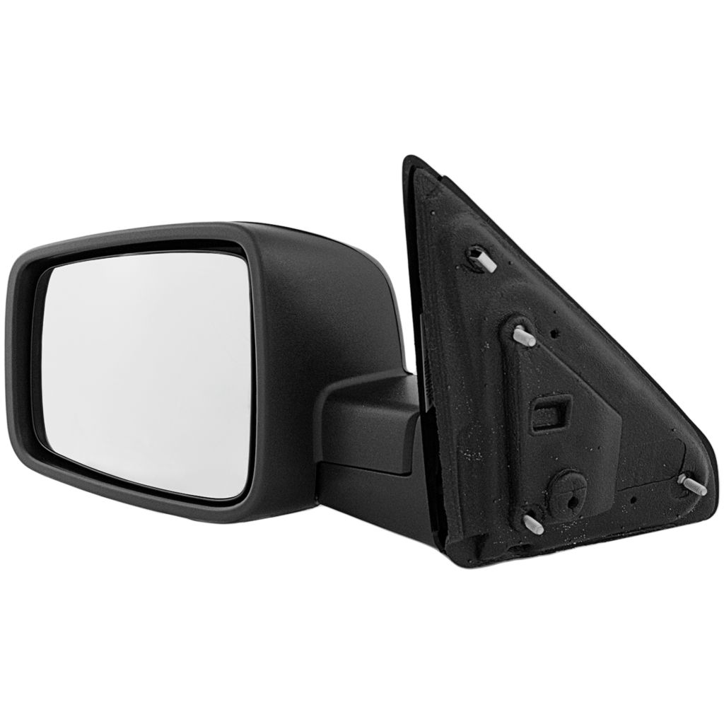 DODGE TRUCKS & VANS DODGE/PU (R2500/3500) DOOR MIRROR LEFT (Driver Side) MANUAL (SINGLE GLASS)TEXT BLACK) OEM#55372069AH 2010-2012 PL#CH1320308