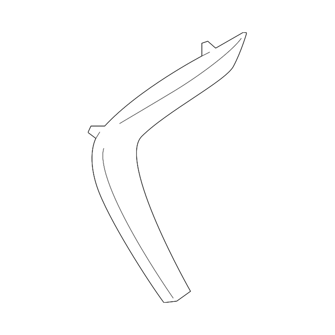 BMW BMW 4 COUPE FRONT FENDER SIDE VENT TRIM RIGHT (Passenger Side) MAT-WHITE OEM#51747381994 2014-2016 PL#BM1293111