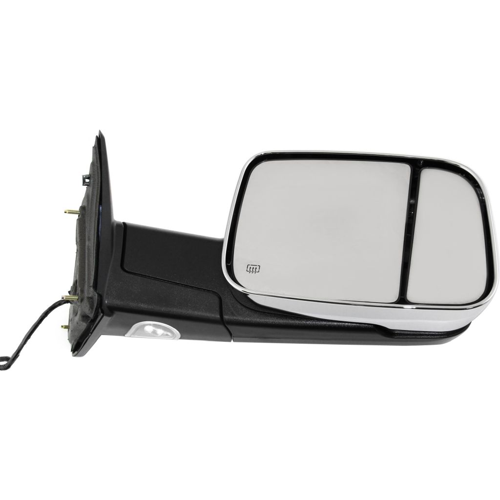 DODGE TRUCKS & VANS DODGE/PU (R2500/3500) DOOR MIRROR RIGHT (Passenger Side) PWR/HTD/SIGNAL/PUDDLE/MEMORY (DUAL GLASS)(CHR)(W/TOW PKG) OEM#68033734AL 2010-2011 PL#CH1321320