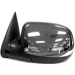 GM TRUCKS & VANS SUBURBAN (CHEVY) MIRROR LEFT (Driver Side) MANUAL (W/CHROME COVER)(STD Type) OEM#GM1320208 2000-2006 PL#GM1320208