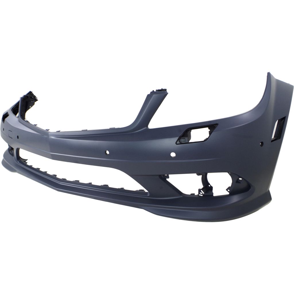 MERCEDES-BENZ C-CLASS SEDAN (204) FRONT BUMPER COVER PRIMED (SPORT)(WO/CHROME MLD)(W/ WASH)(W/SEN)(EXC C63) **CAPA** OEM#2048857825 2008-2010 PL#MB1000343C