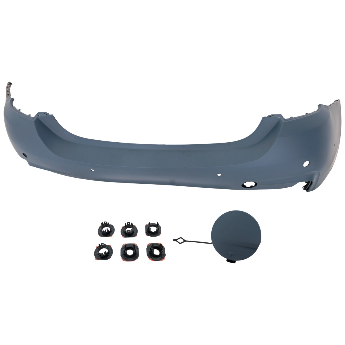 BMW BMW 4 CONVERTIBLE REAR BUMPER COVER PRIMED (W/ SENSOR)(W/PK ASSIST)(W/ M SPORT) OEM#51128073078 2014-2020 PL#BM1100371
