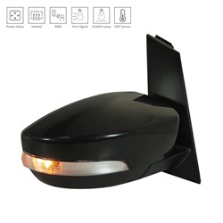 FORD C-MAX HYBRID/ENERGI DOOR MIRROR RIGHT (Passenger Side) PWR/HTD/SIGNAL/PUDDLE (W/BSD) OEM#HM5Z17682A-PFM 2017-2018 PL#FO1321546
