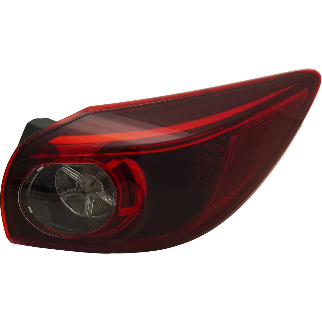 MAZDA MAZDA3 TAIL LAMP ASSY RIGHT (Passenger Side) (HB)(LED)(SMOKE)(OUTER)**CAPA** OEM#BHP251150C 2014-2018 PL#MA2805116C