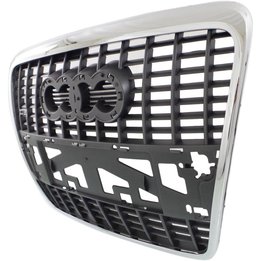 AUDI A6 SEDAN /WAGON GRILLE SLV/BLACK (W/CHROME Frame)(W/ S-LINE)(WO/SENSOR) OEM#4F0853651L1QP 2005-2008 PL#AU1200131